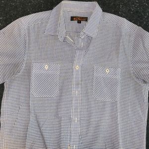 Ben Sherman Button Down Blue/White/Light Blue Shirt